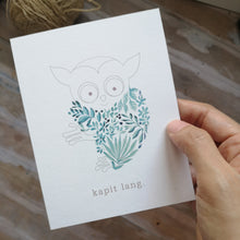Load image into Gallery viewer, Kapit Lang - Tarsier Postcard (set of 3)
