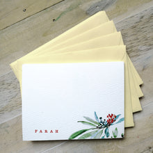 Load image into Gallery viewer, Custom Tropics 3x4&quot; Flat Notecard set
